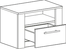 Тумба прикроватная "Элана" спальня Персидский жемчуг
