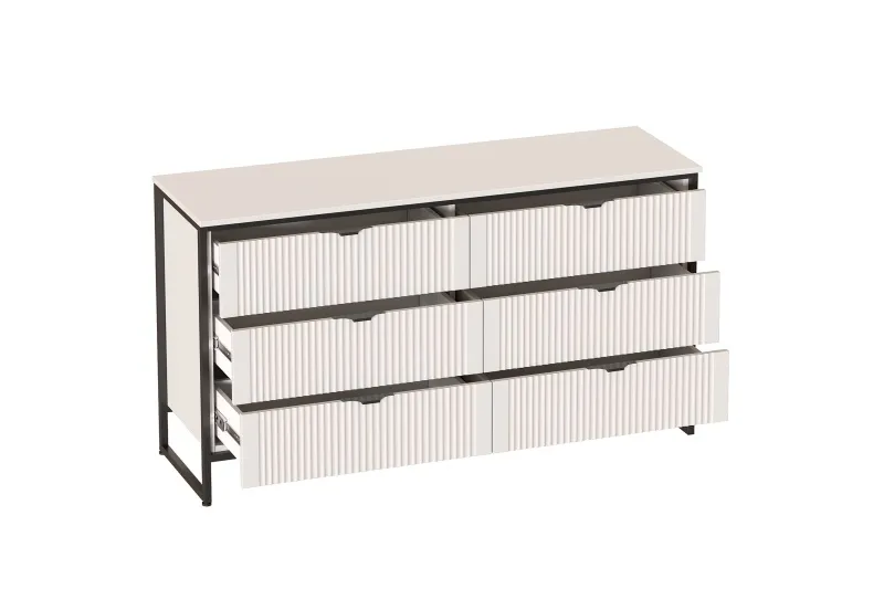 Комод 6 ящ "Нора" спальня Персидский жемчуг