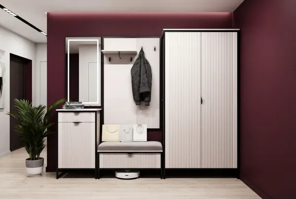 Тумба 1 дв и 1 ящ "Нора" прихожая Персидский жемчуг